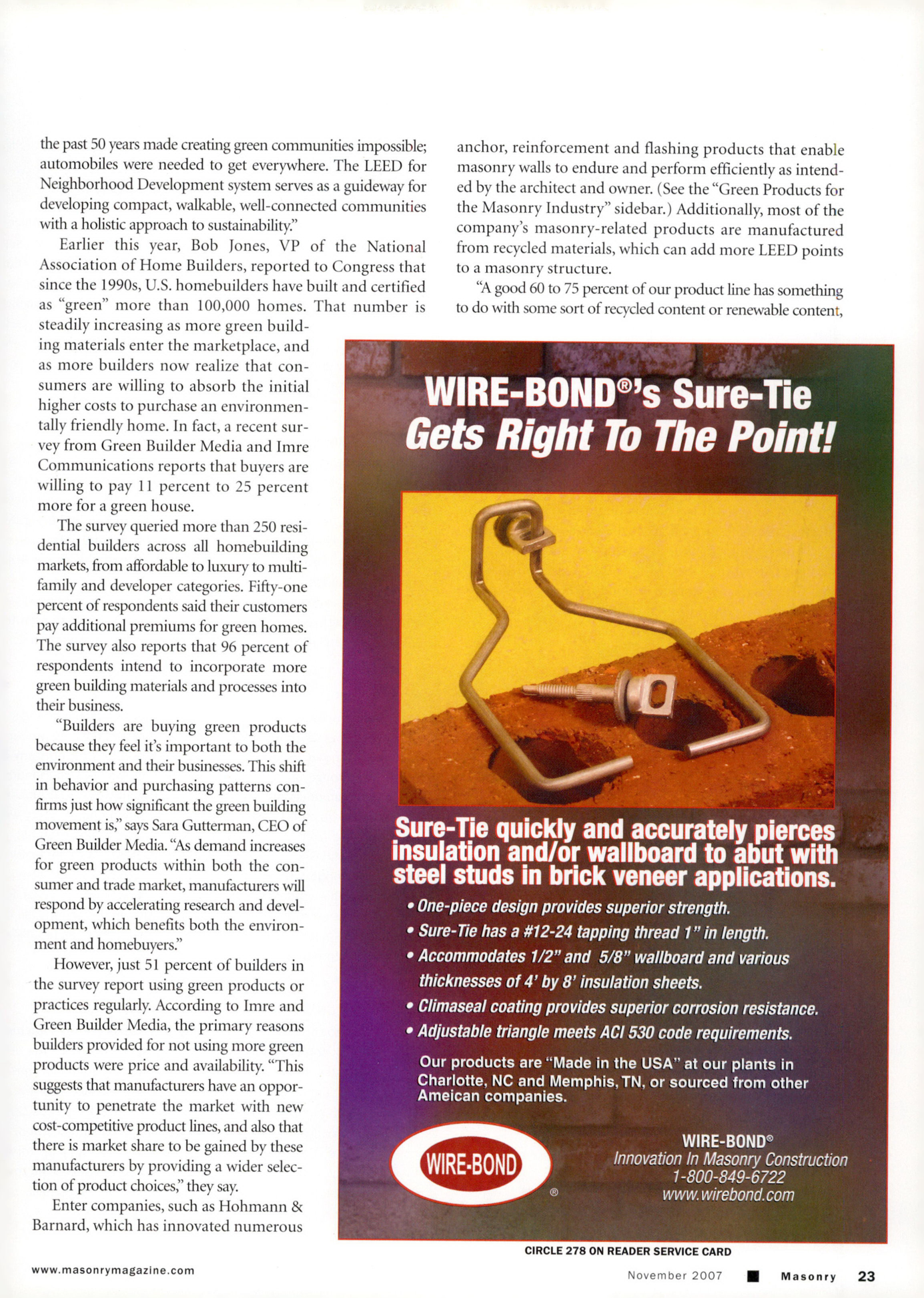 Masonry Magazine November 2007 Page. 25