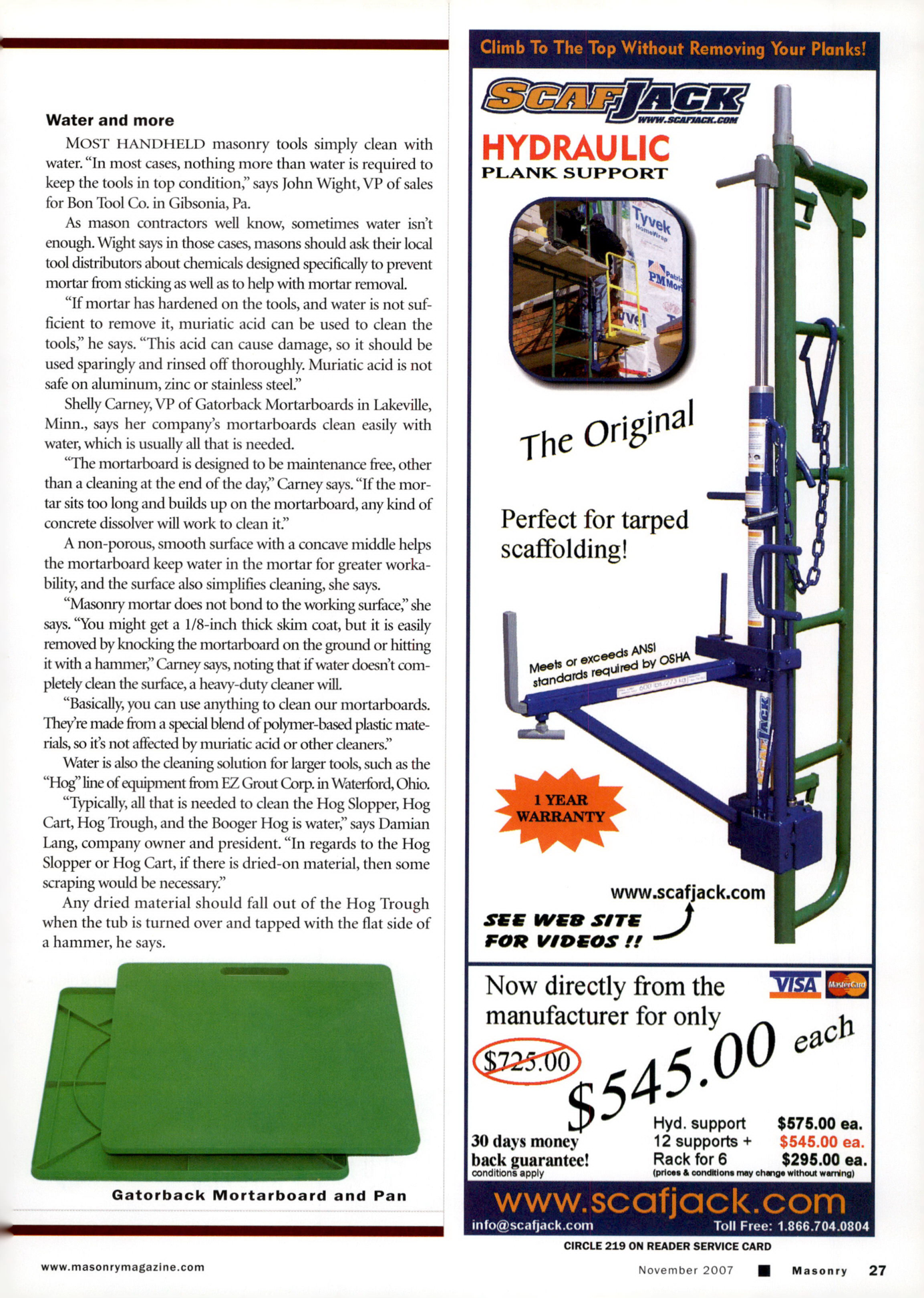 Masonry Magazine November 2007 Page. 29