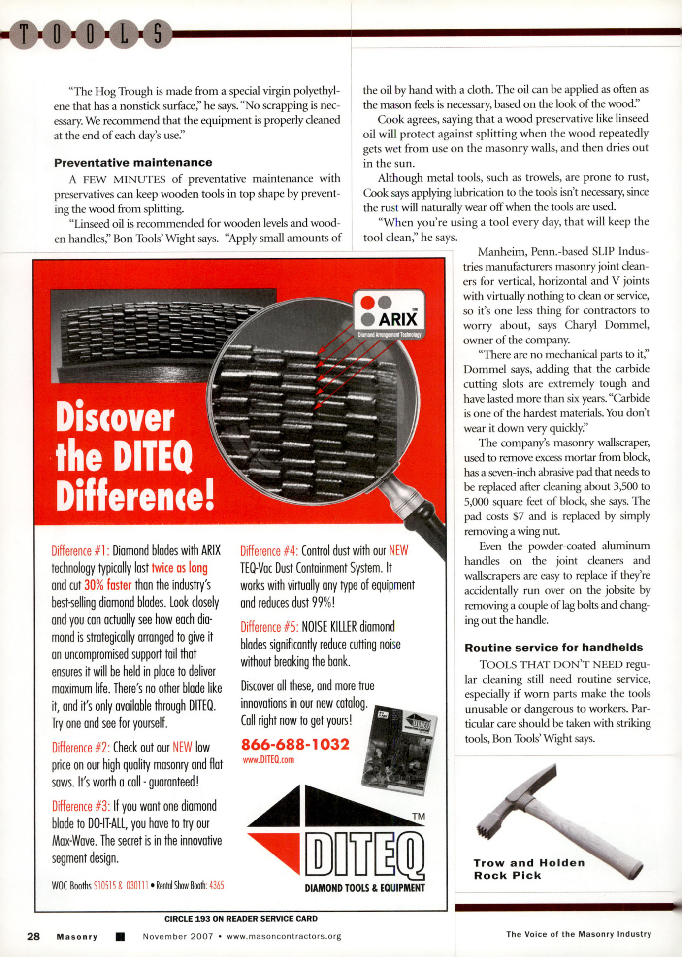 Masonry Magazine November 2007 Page. 30