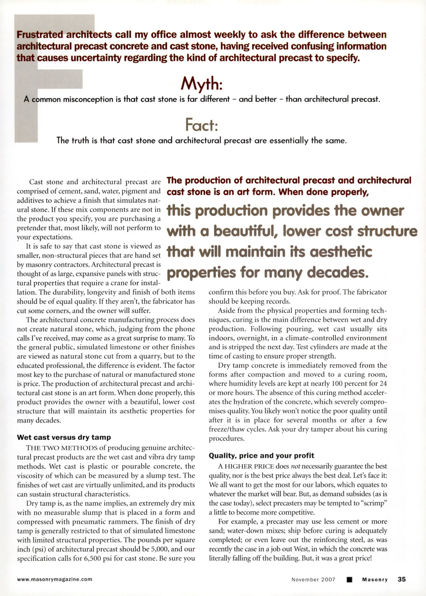 Masonry Magazine November 2007 Page. 37