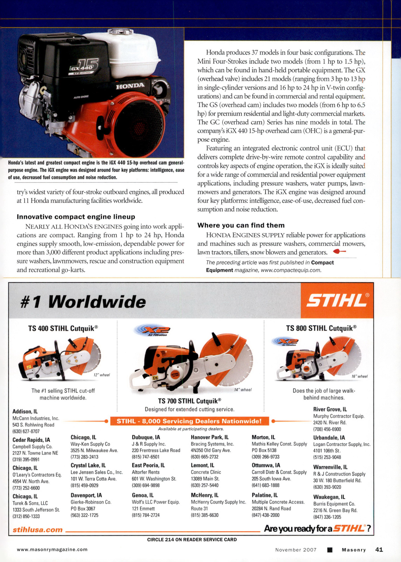 Masonry Magazine November 2007 Page. 43