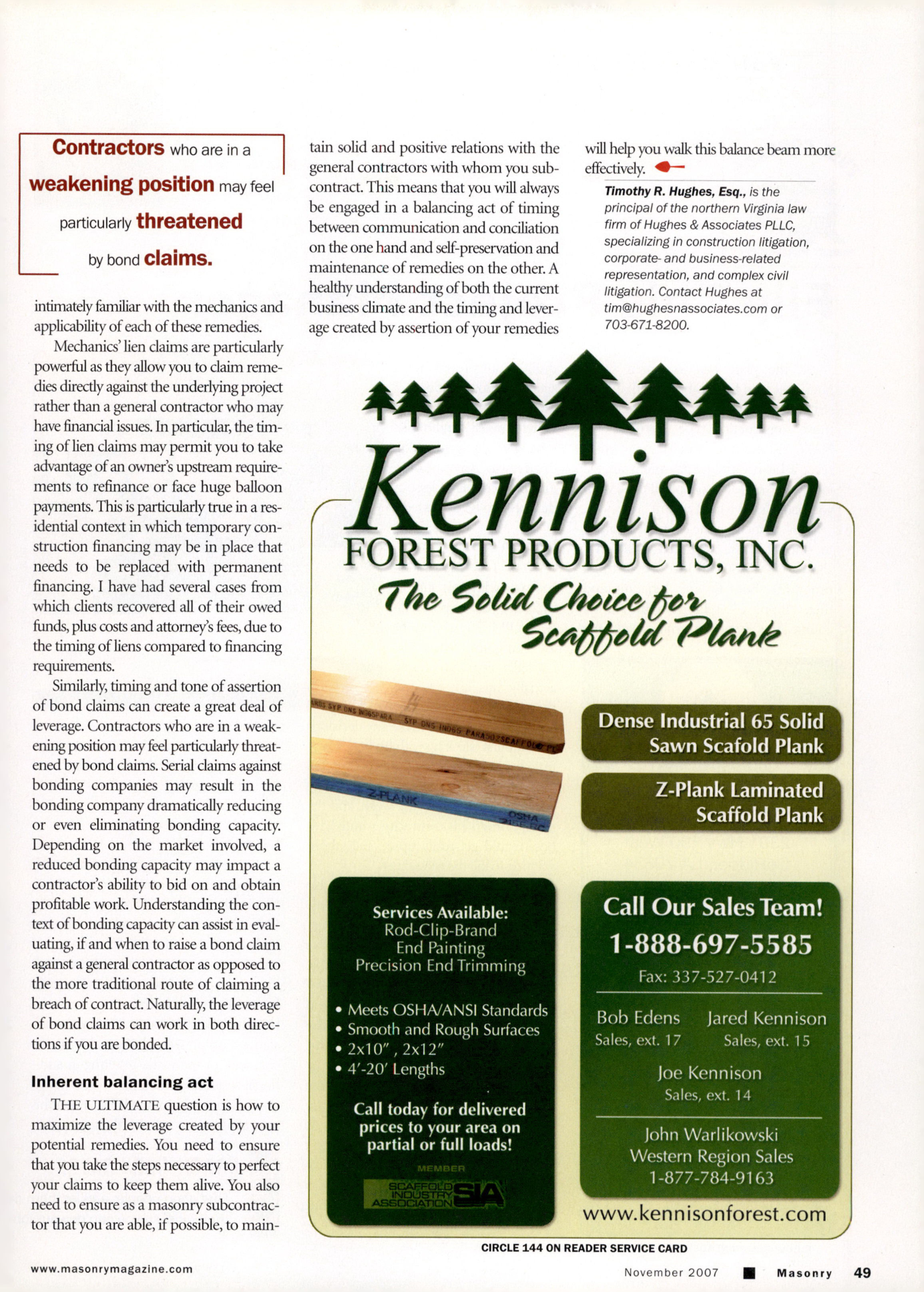 Masonry Magazine November 2007 Page. 51