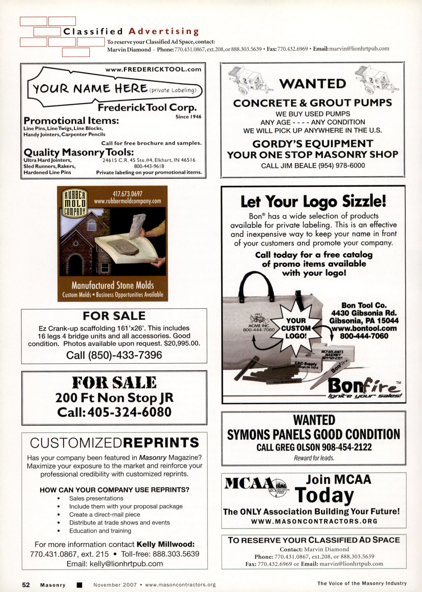 Masonry Magazine November 2007 Page. 54