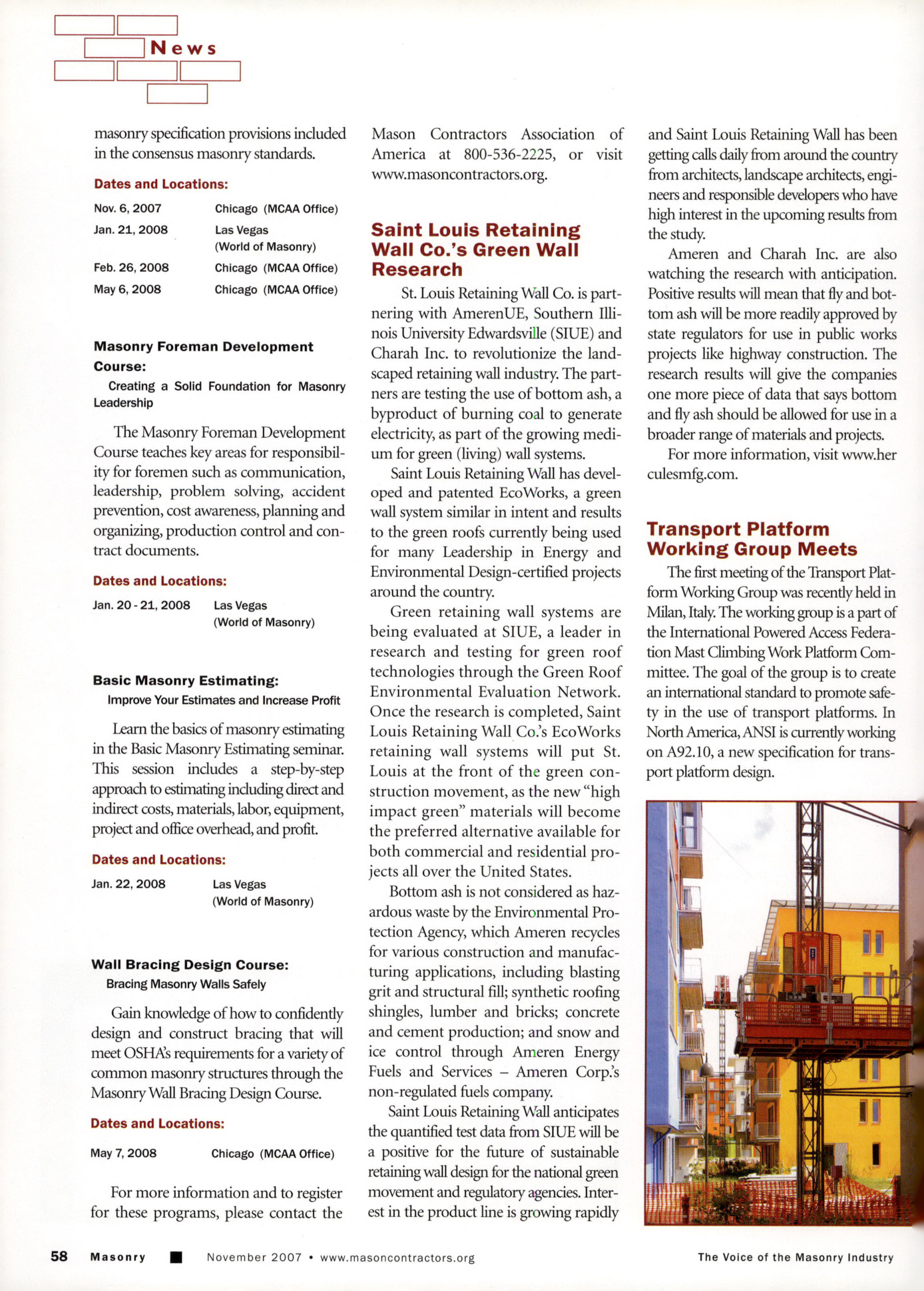 Masonry Magazine November 2007 Page. 60