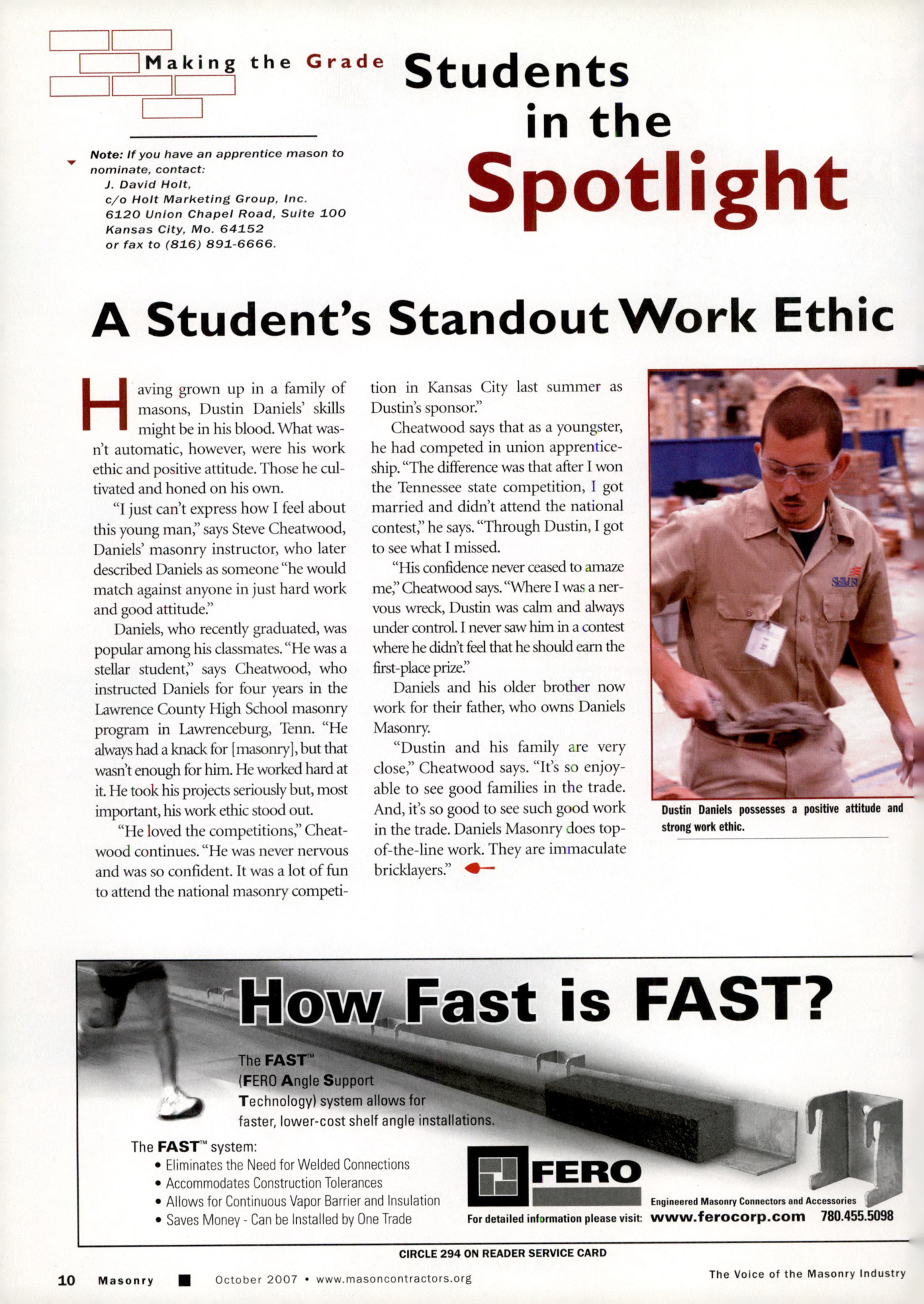 Masonry Magazine October 2007 Page. 12