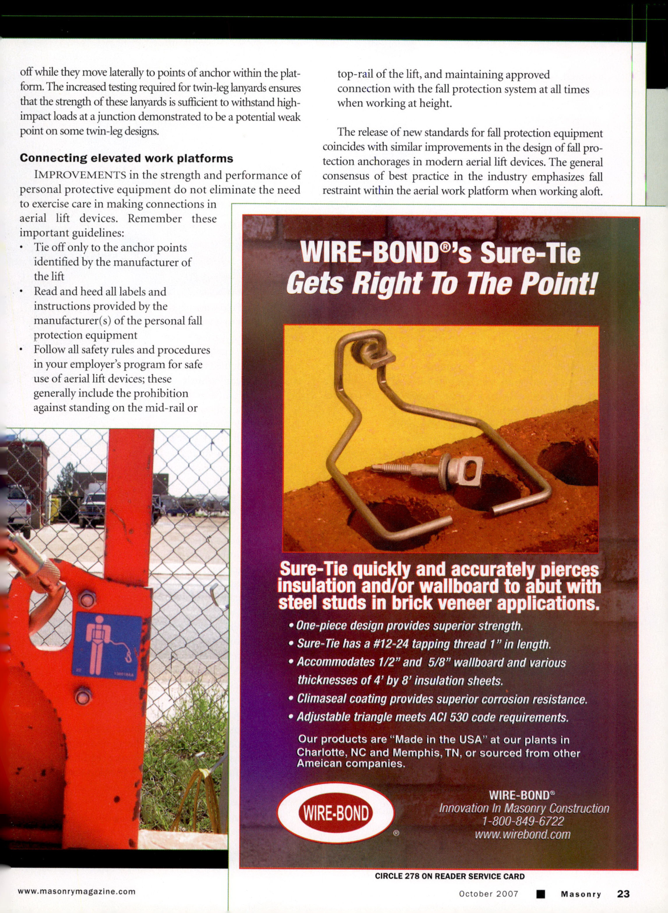 Masonry Magazine October 2007 Page. 25