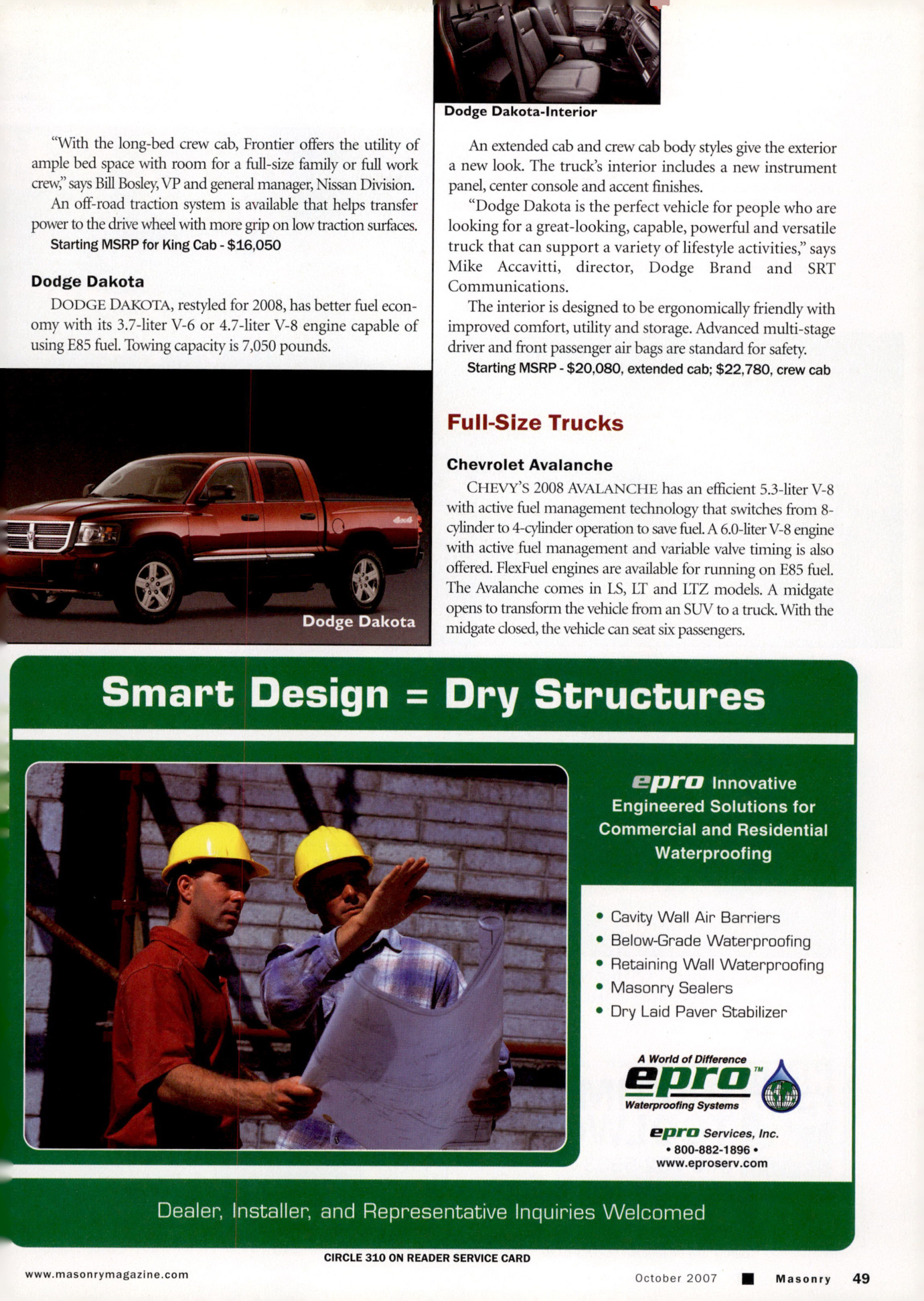 Masonry Magazine October 2007 Page. 51