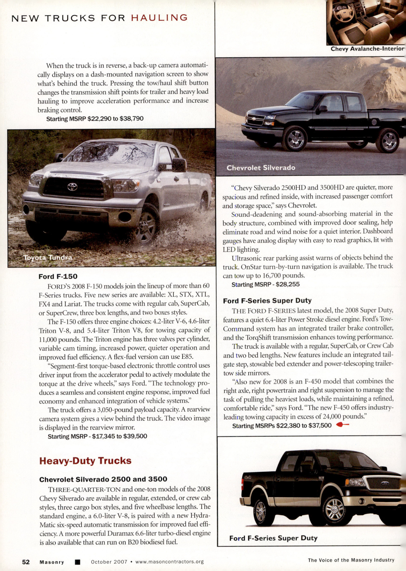 Masonry Magazine October 2007 Page. 54