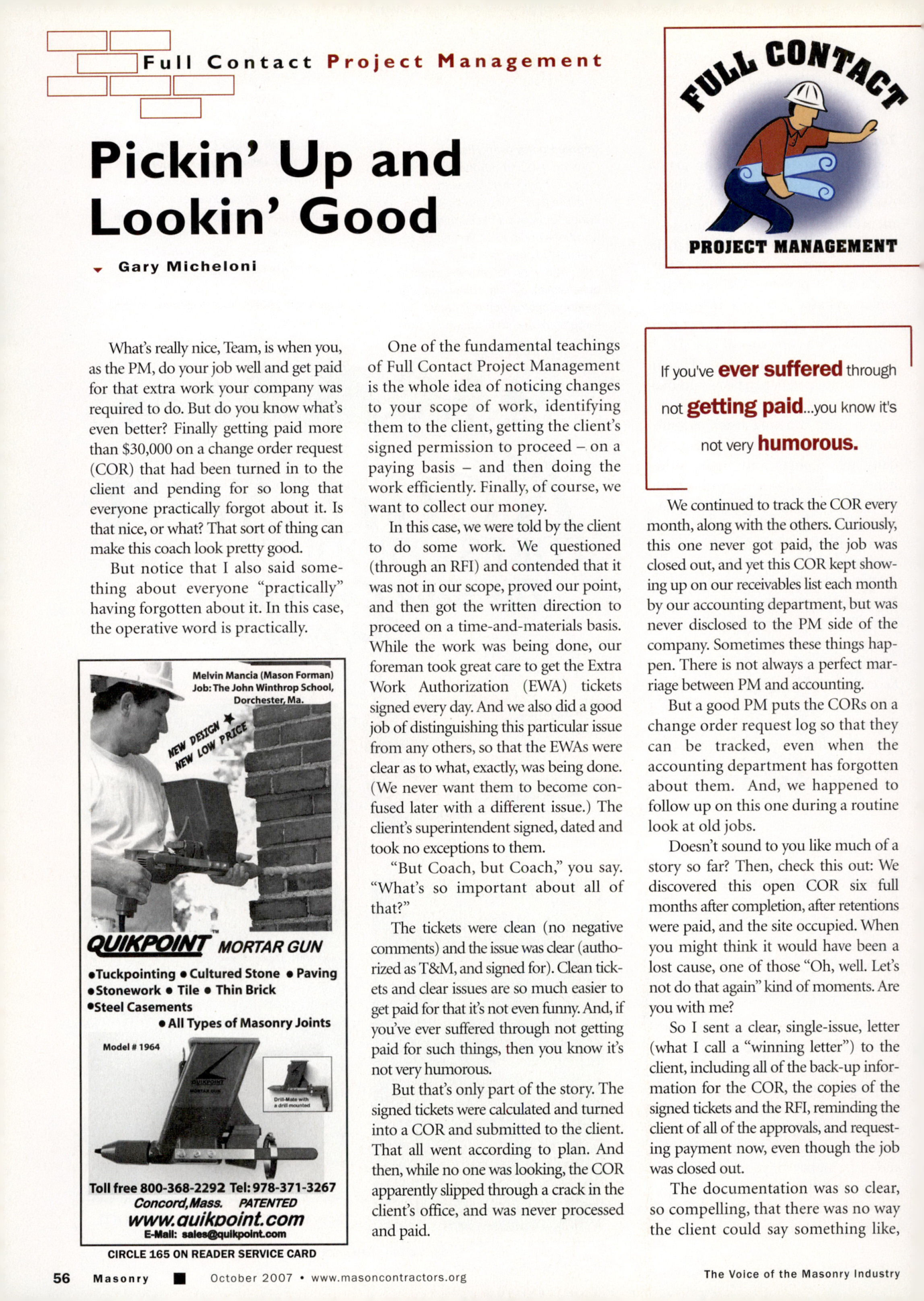 Masonry Magazine October 2007 Page. 58