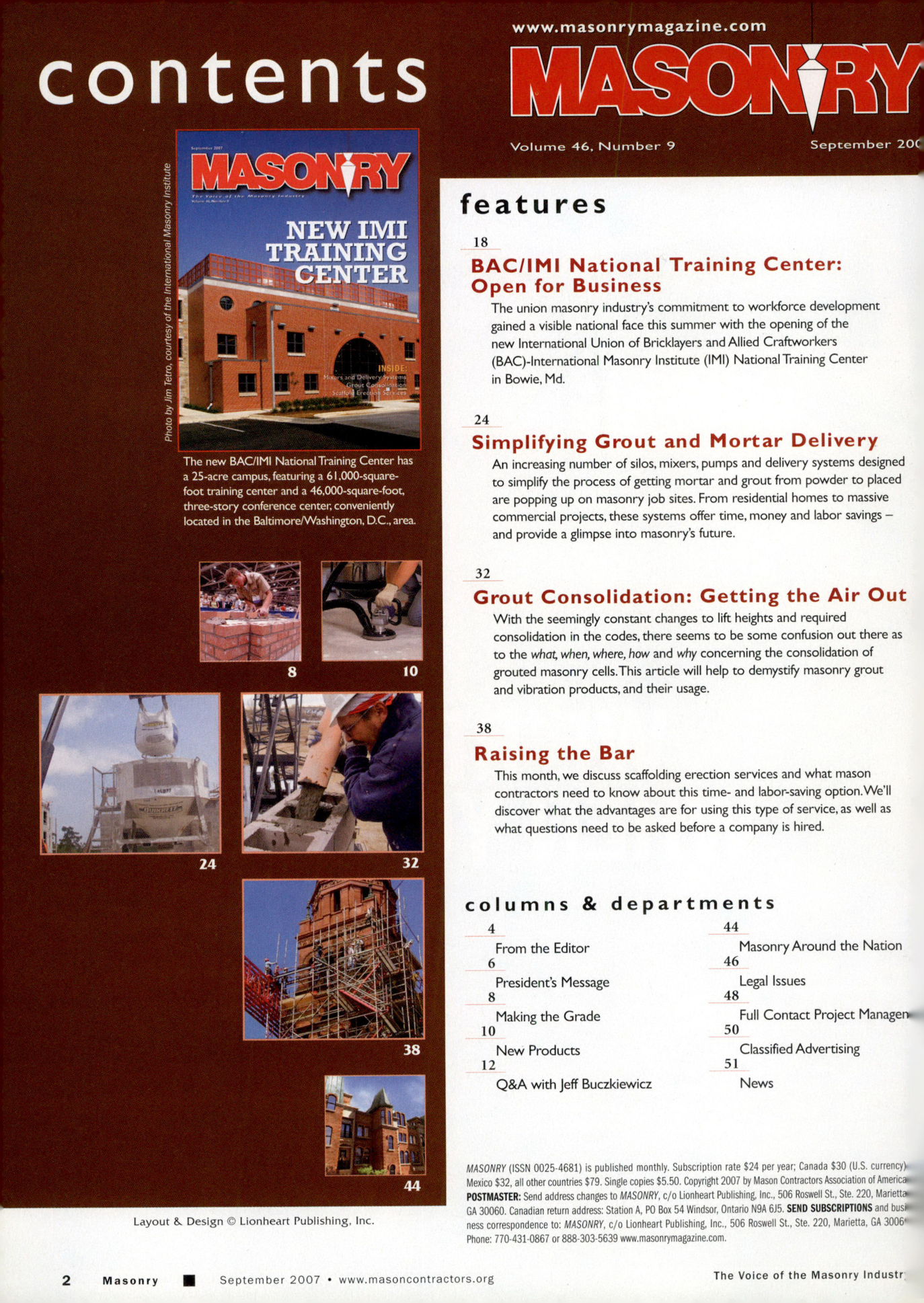 Masonry Magazine September 2007 Page. 4