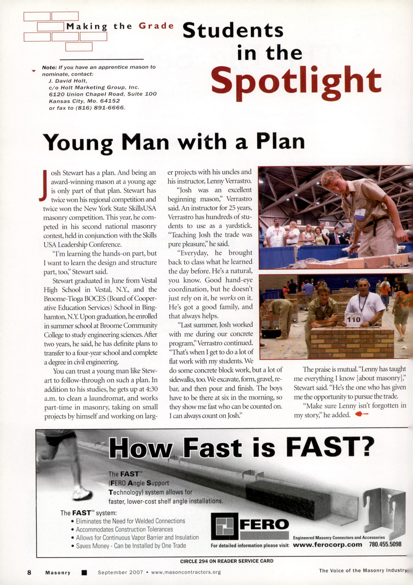 Masonry Magazine September 2007 Page. 10