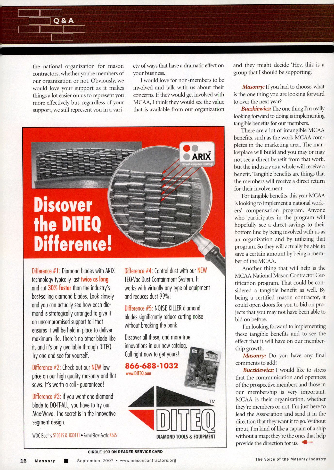 Masonry Magazine September 2007 Page. 18