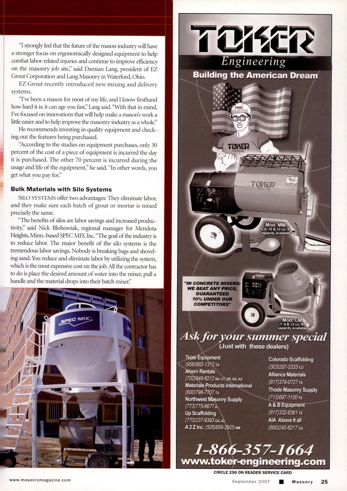 Masonry Magazine September 2007 Page. 27