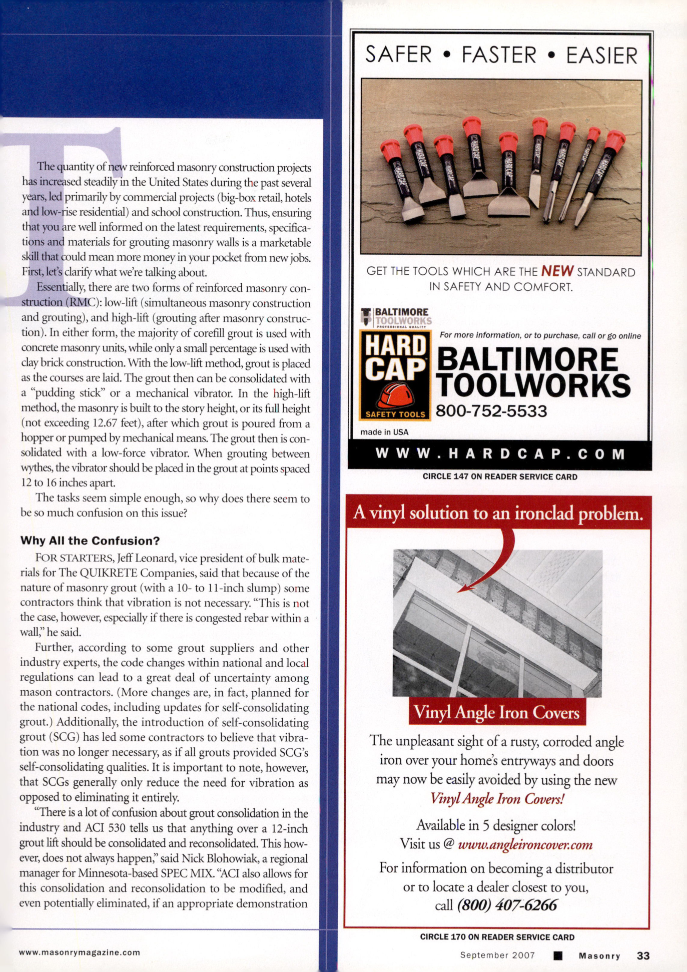Masonry Magazine September 2007 Page. 35