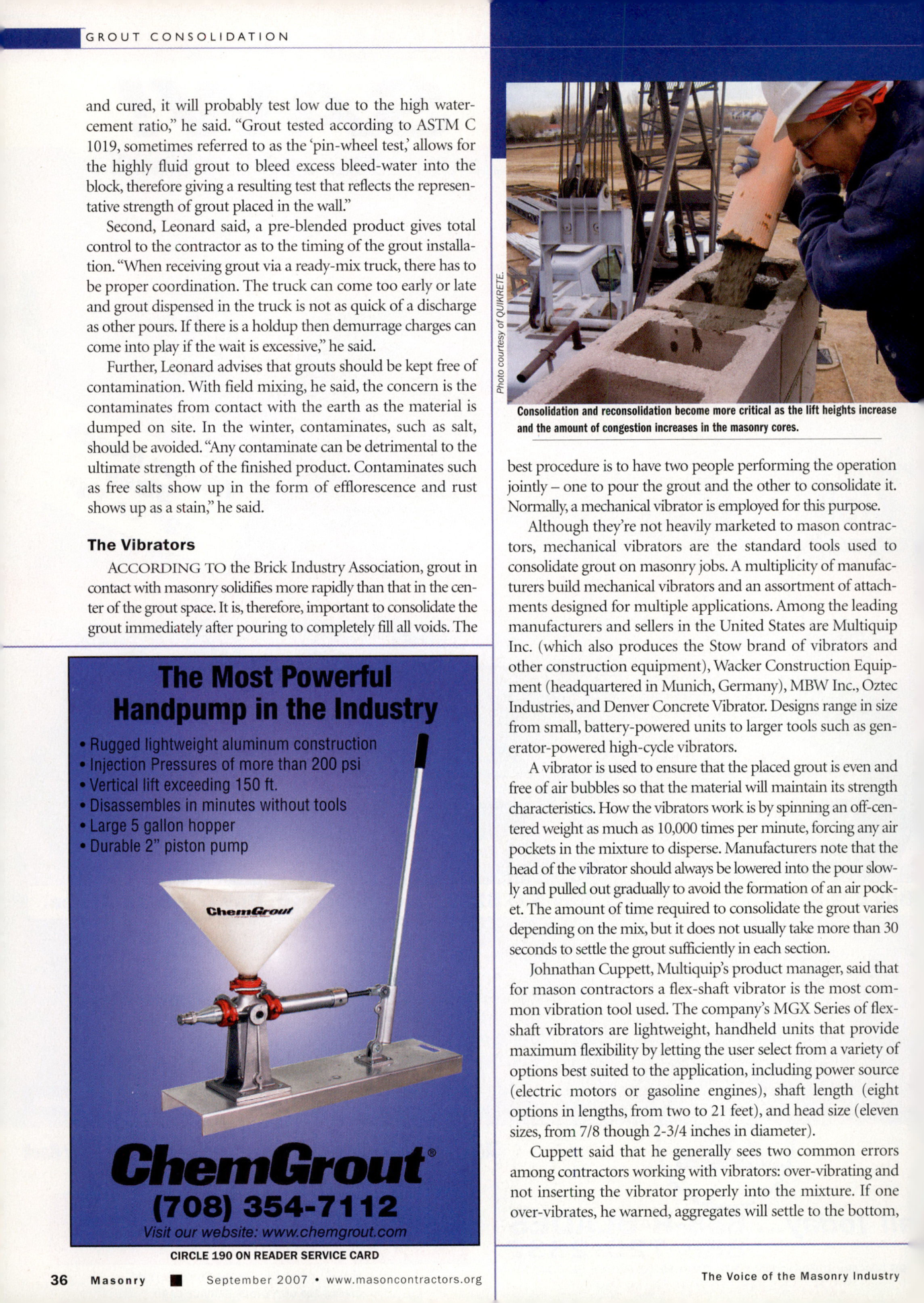 Masonry Magazine September 2007 Page. 38