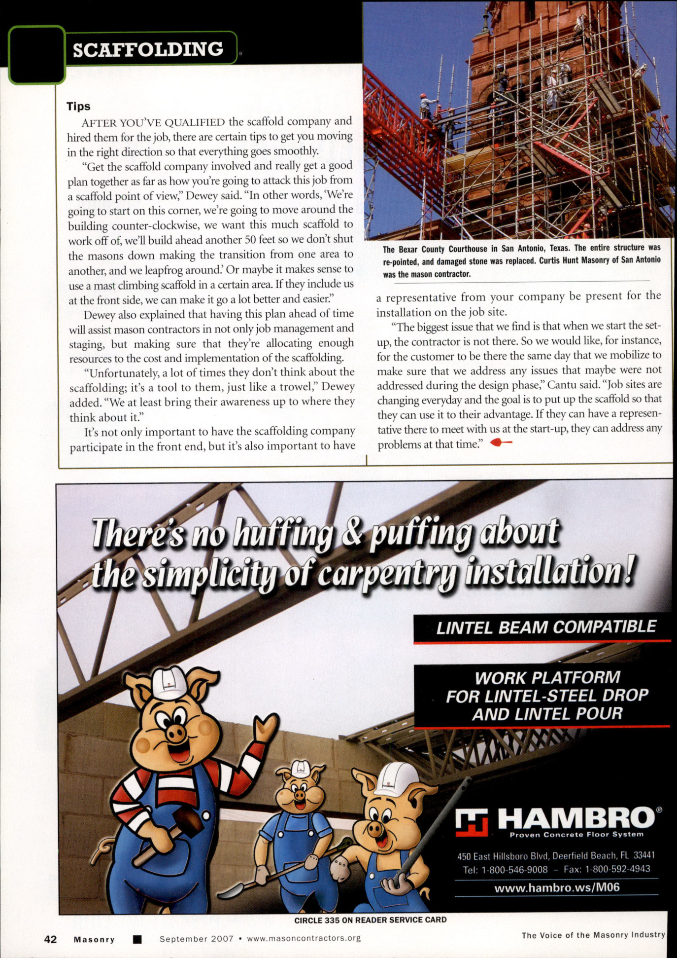 Masonry Magazine September 2007 Page. 44