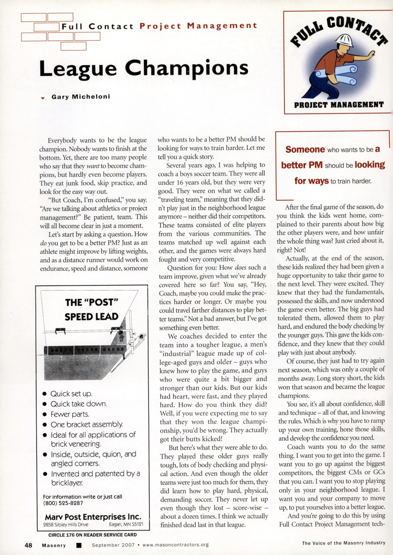 Masonry Magazine September 2007 Page. 50