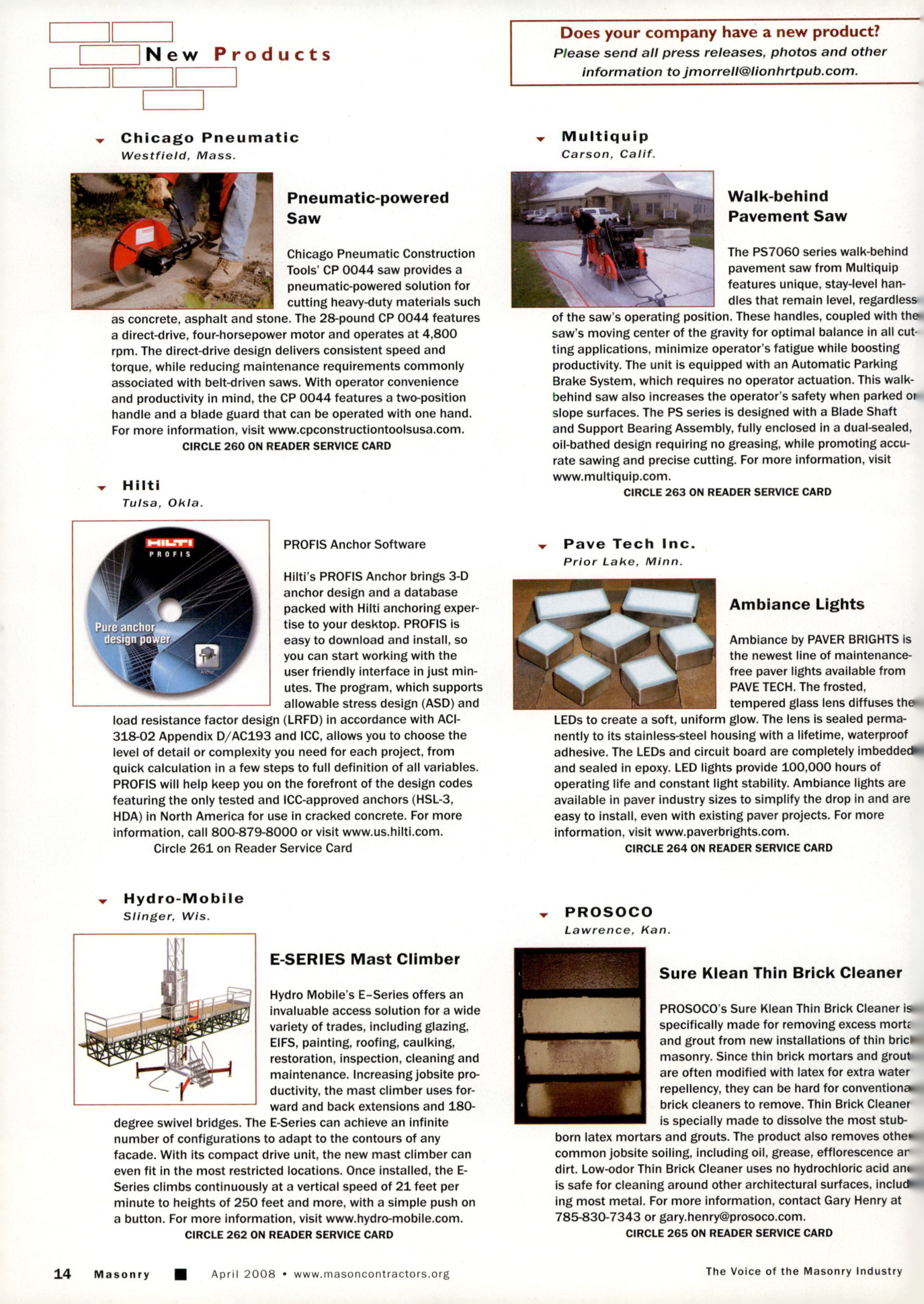 Masonry Magazine April 2008 Page. 16