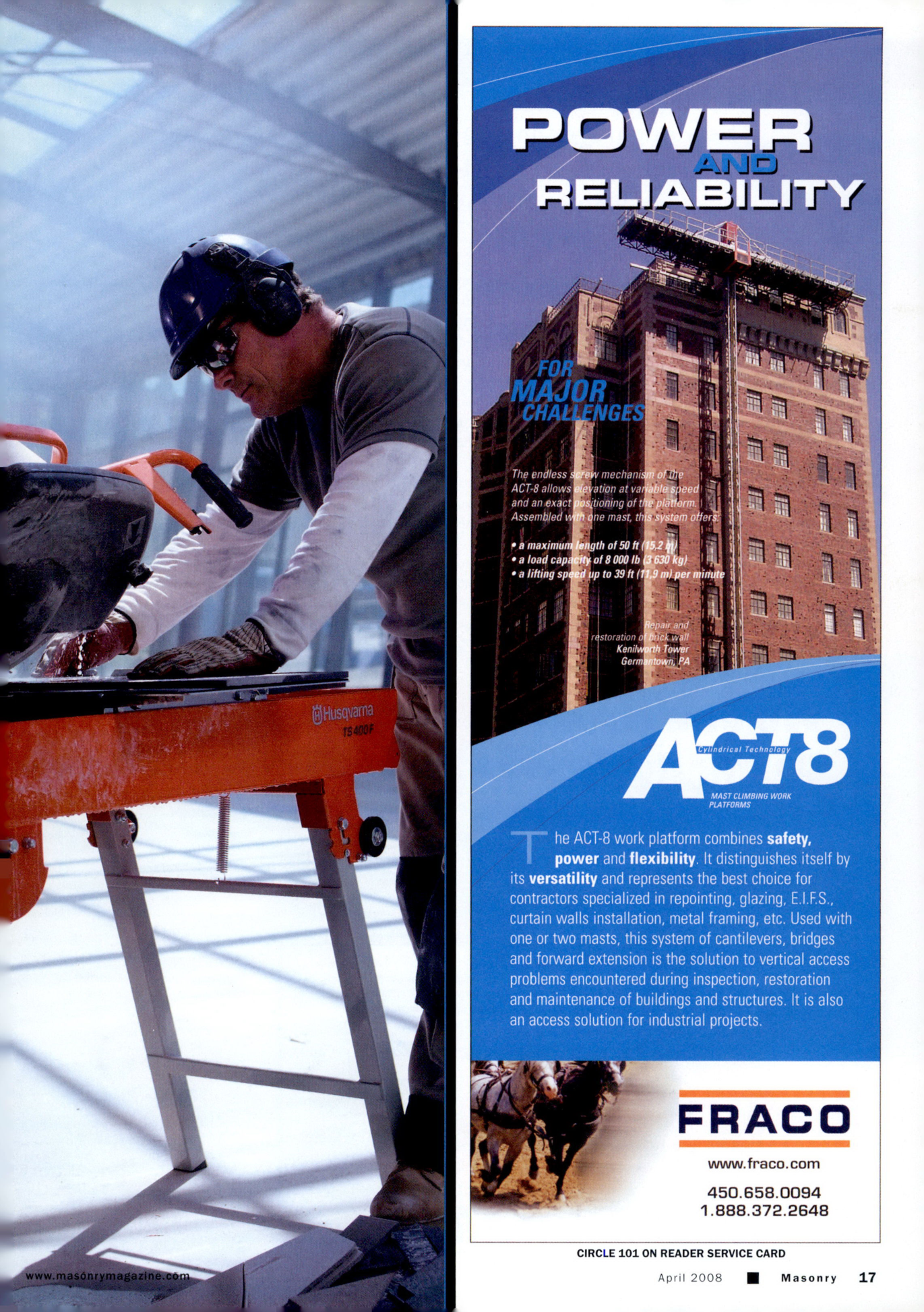 Masonry Magazine April 2008 Page. 19