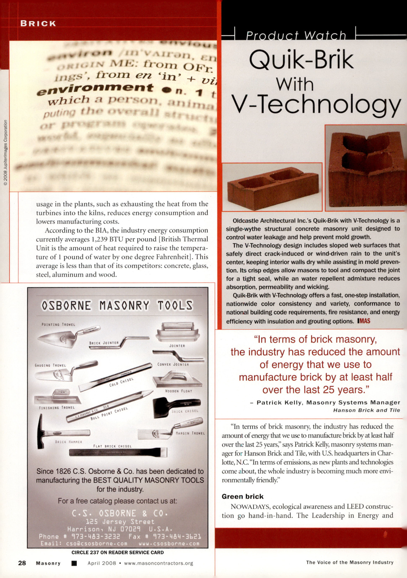 Masonry Magazine April 2008 Page. 30
