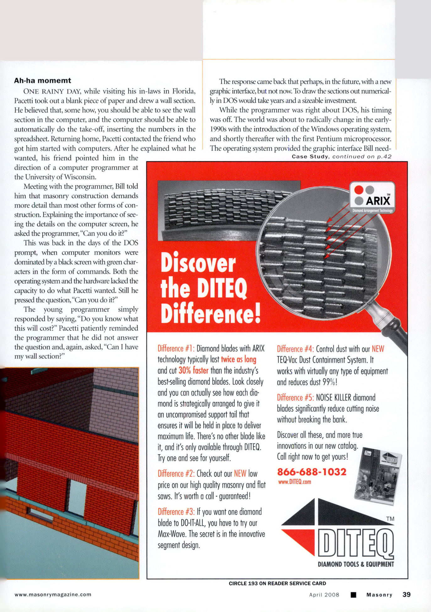 Masonry Magazine April 2008 Page. 41