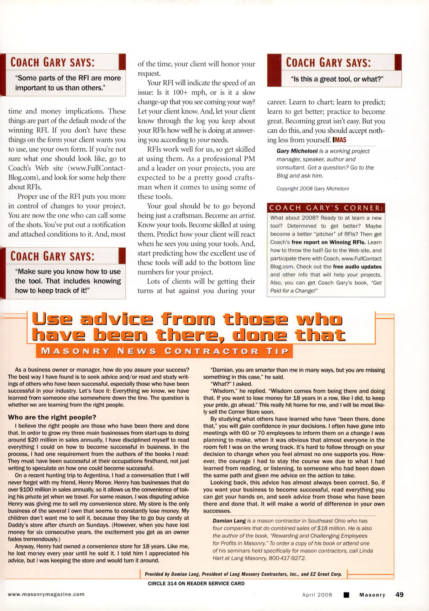 Masonry Magazine April 2008 Page. 51