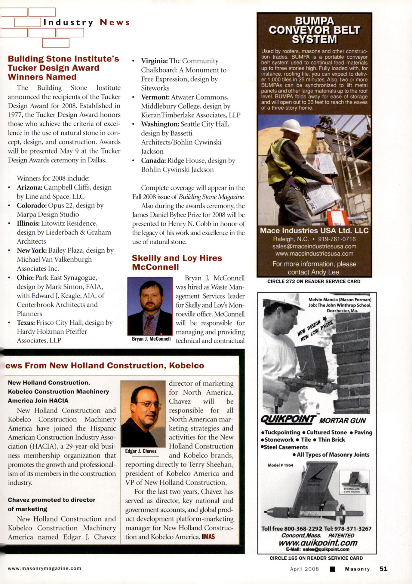 Masonry Magazine April 2008 Page. 53