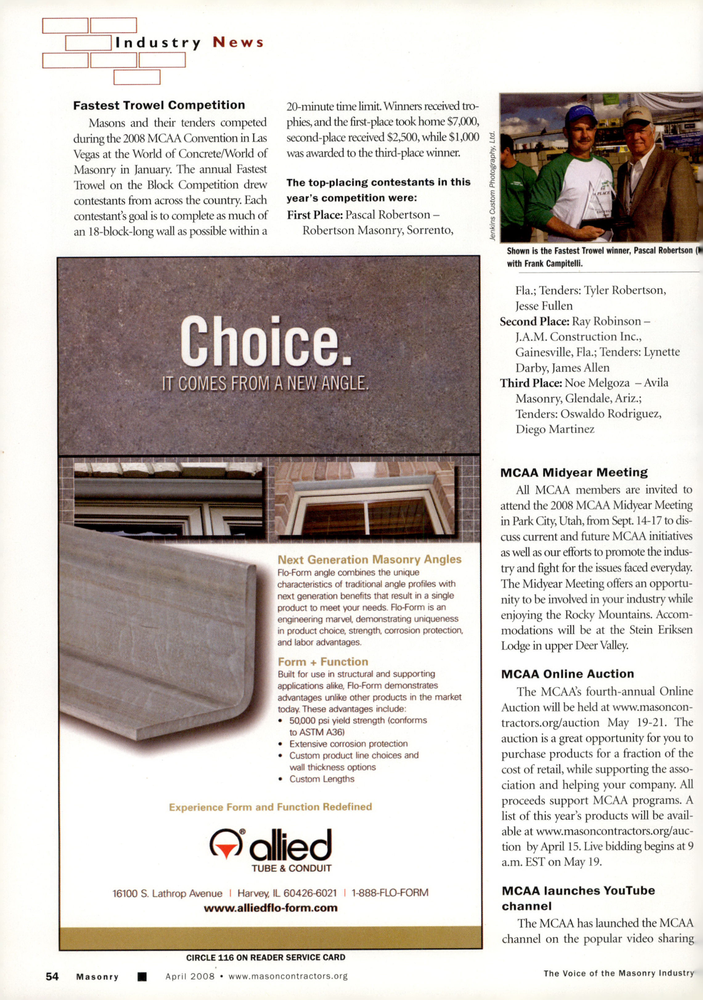 Masonry Magazine April 2008 Page. 56