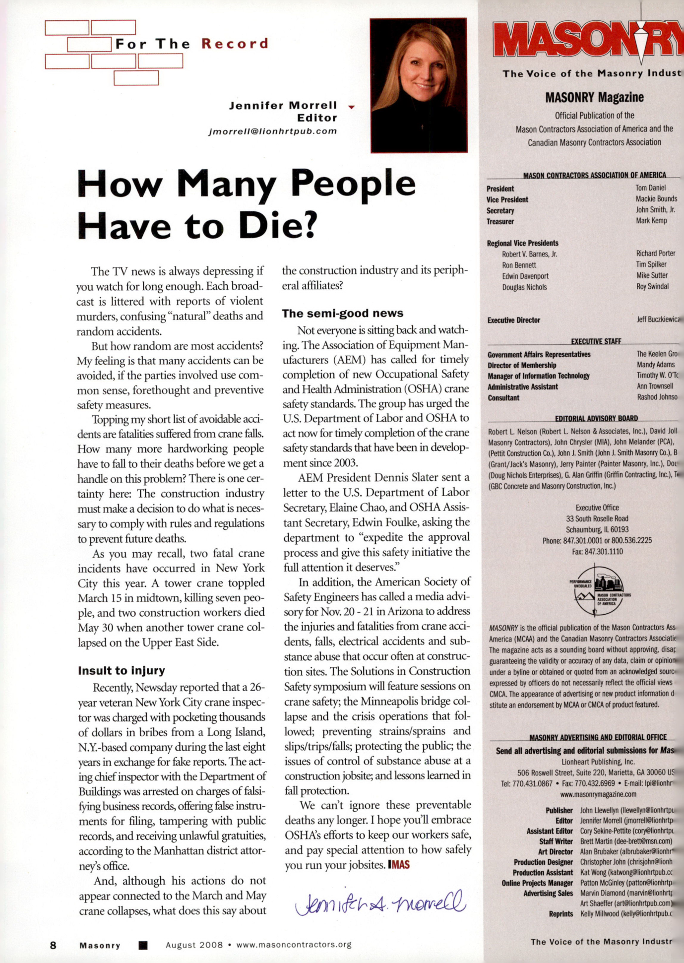 Masonry Magazine August 2008 Page. 10