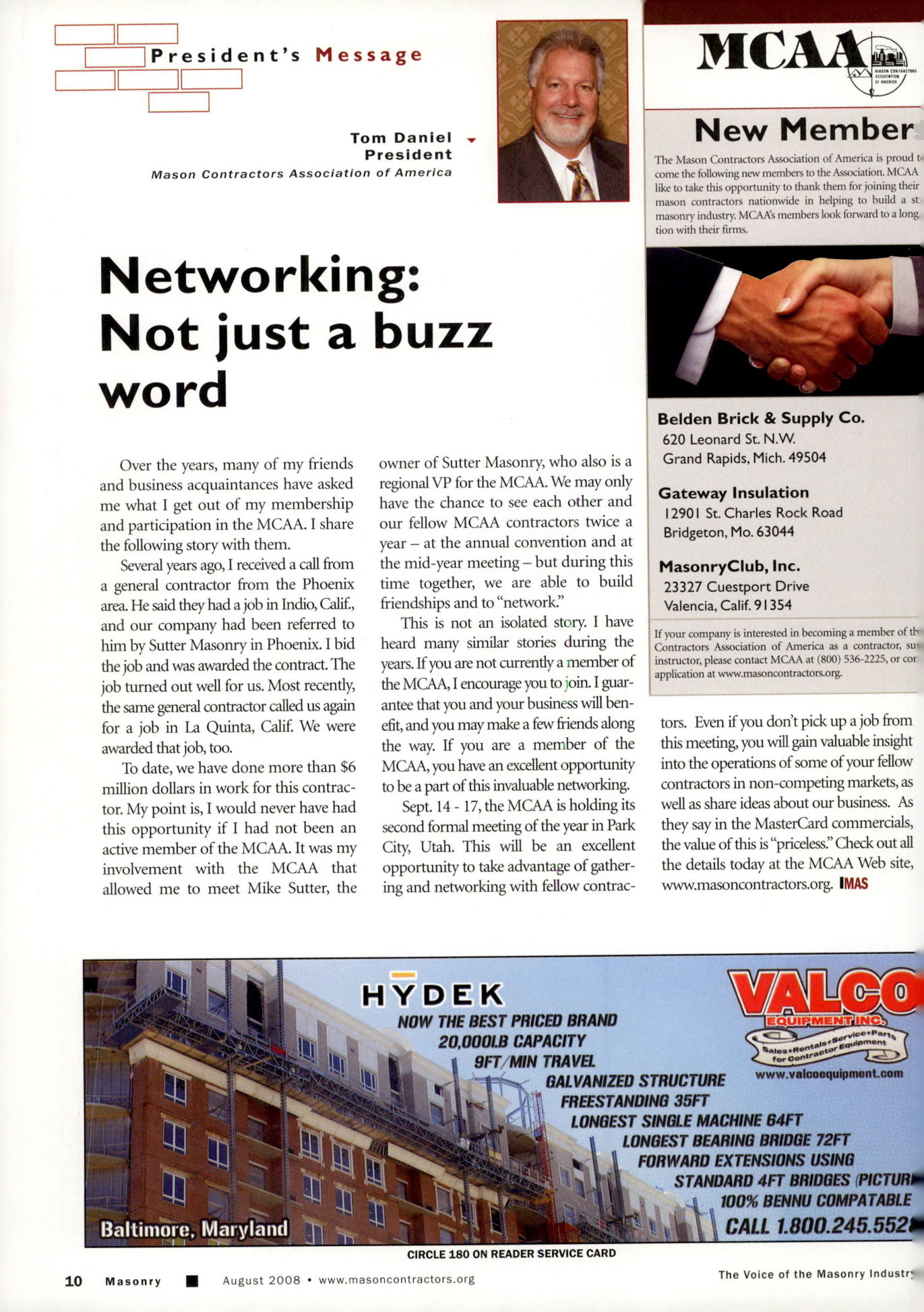 Masonry Magazine August 2008 Page. 12