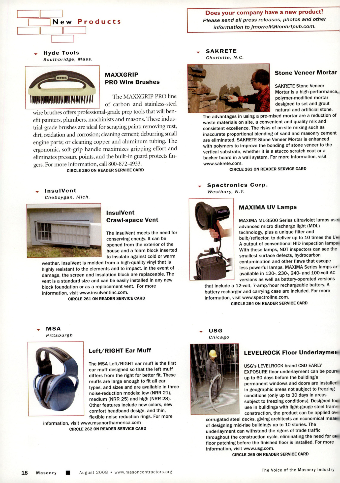 Masonry Magazine August 2008 Page. 20