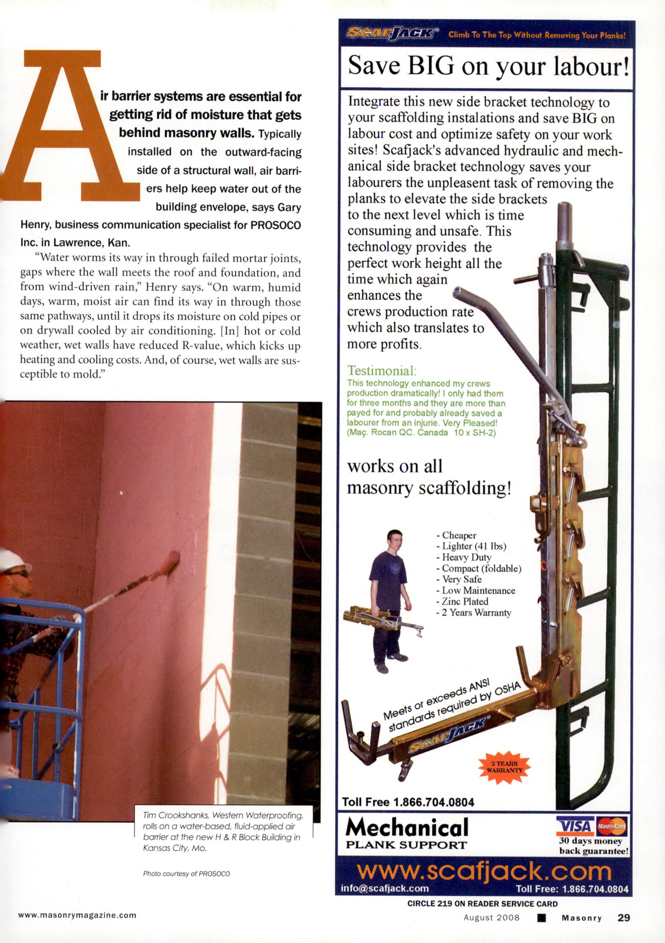 Masonry Magazine August 2008 Page. 31