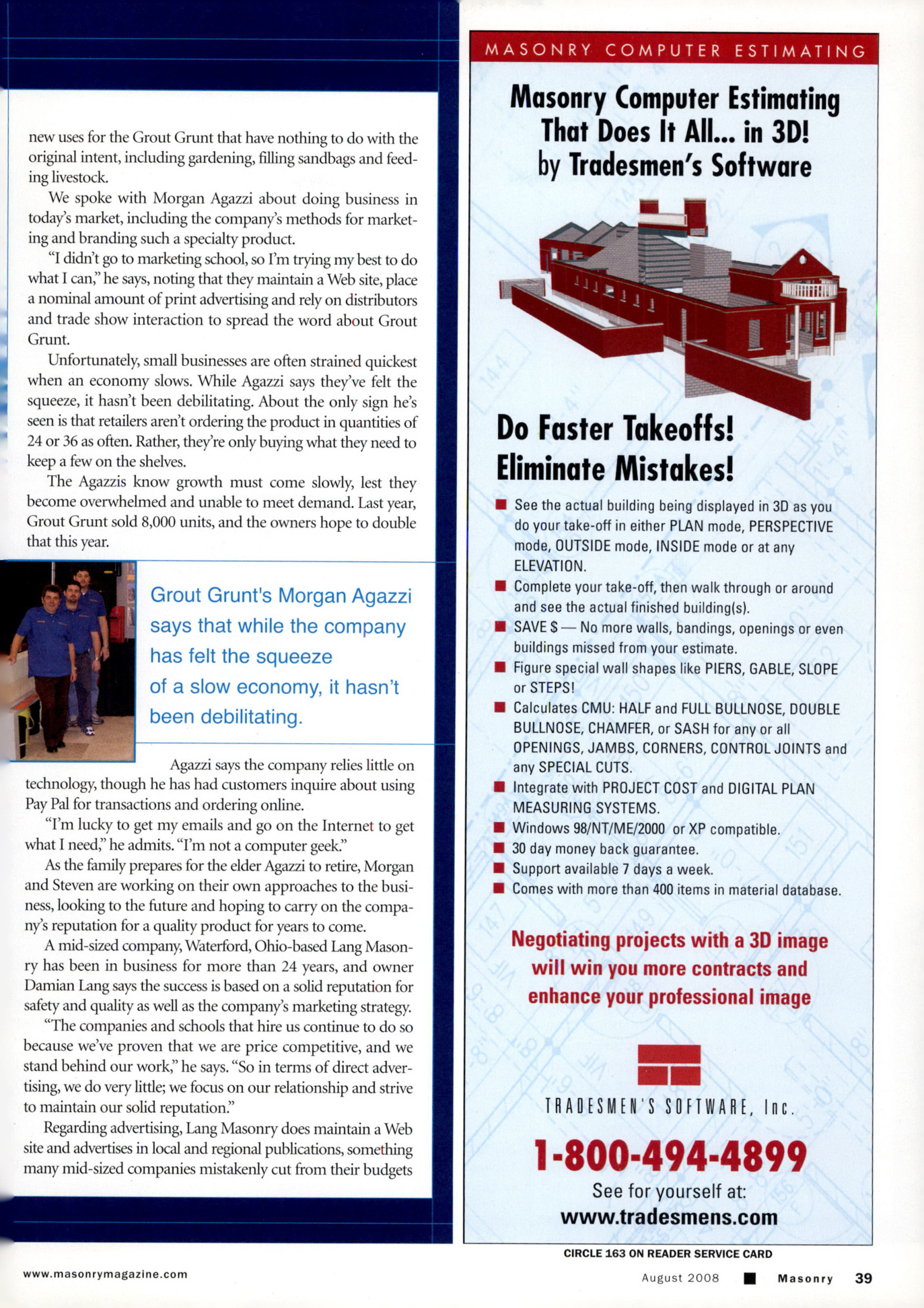 Masonry Magazine August 2008 Page. 41