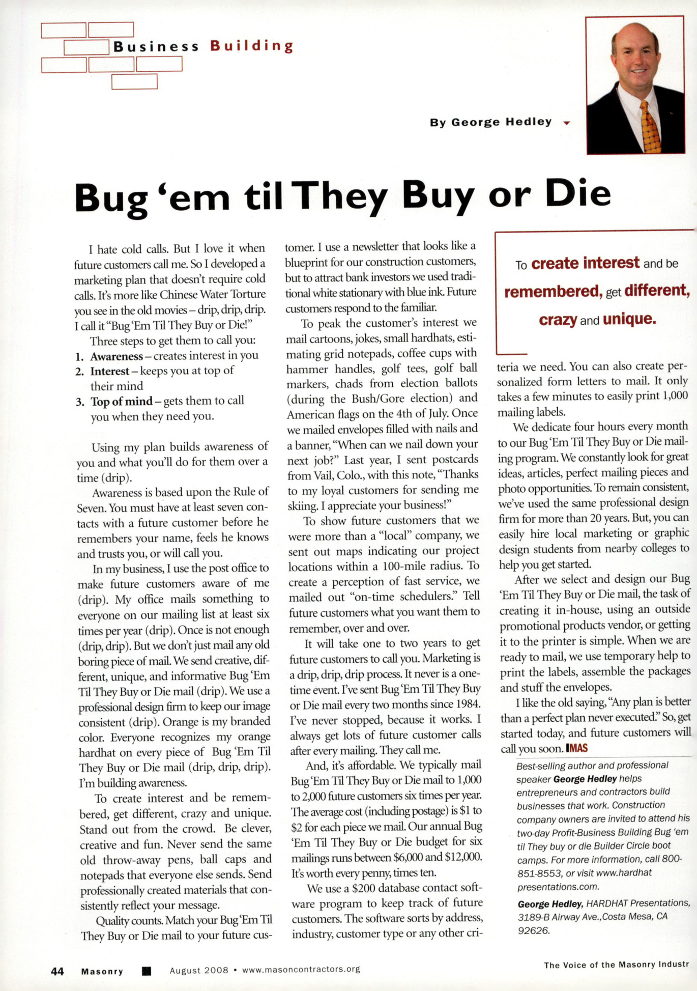 Masonry Magazine August 2008 Page. 46
