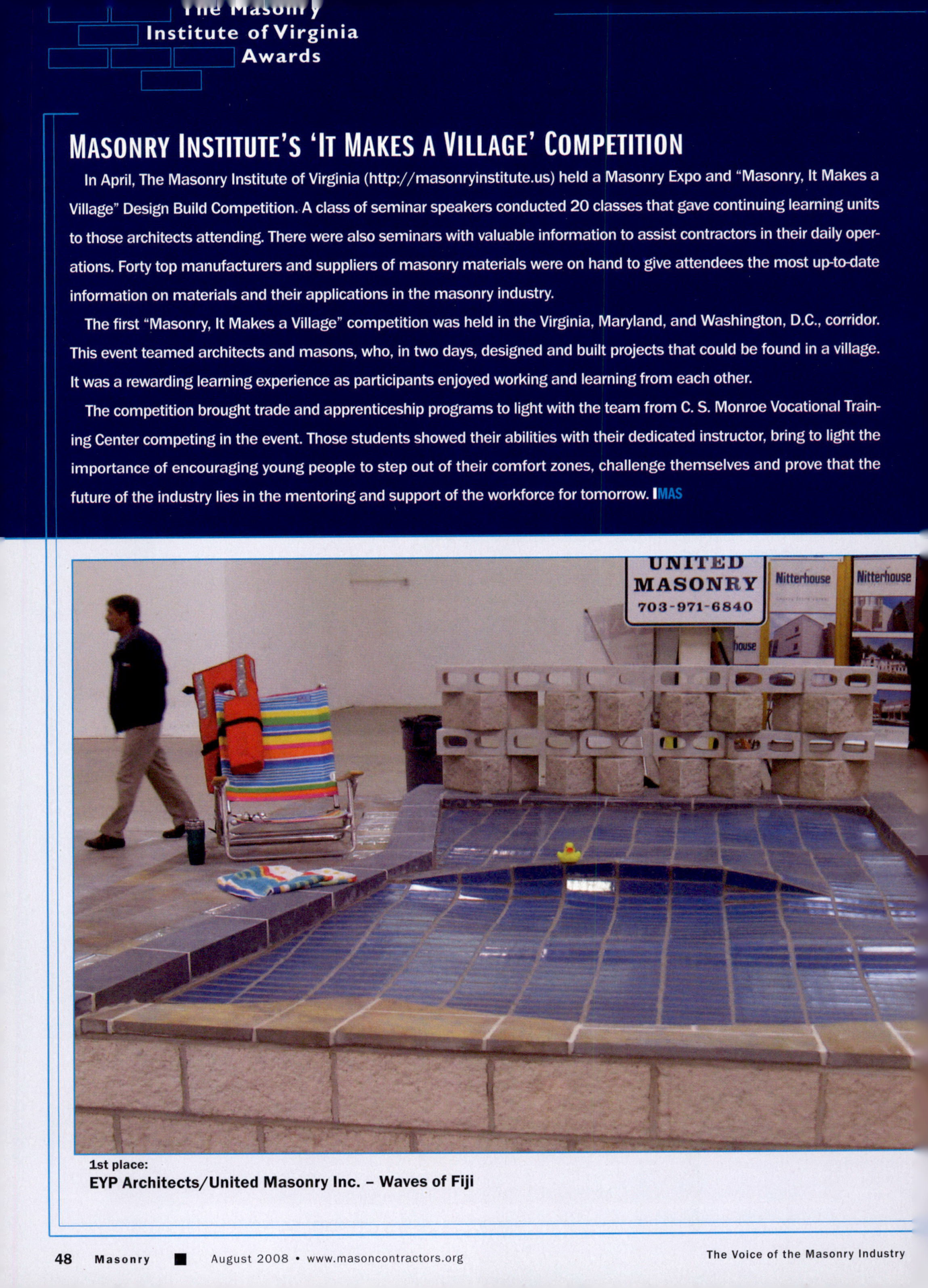 Masonry Magazine August 2008 Page. 50