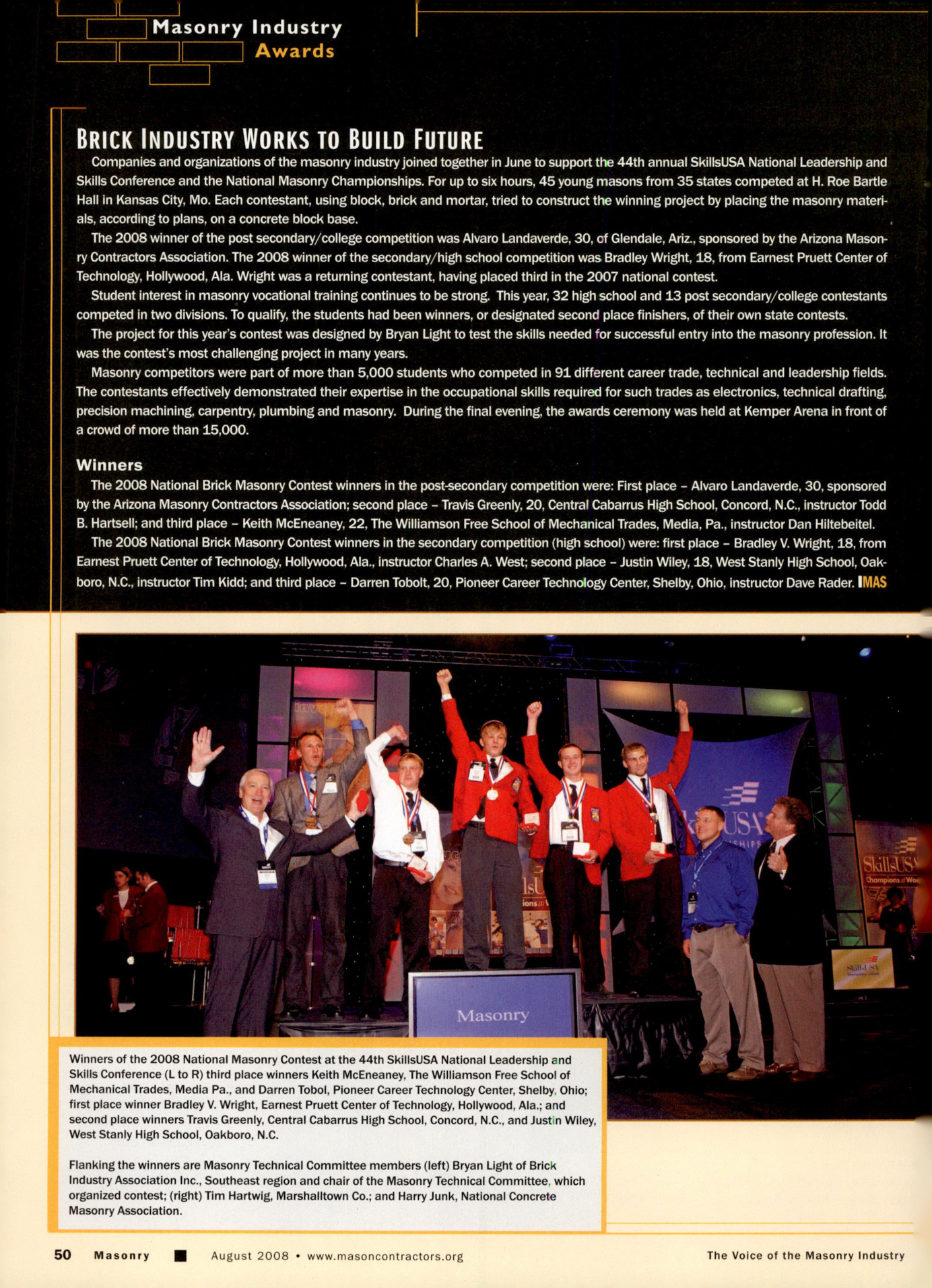 Masonry Magazine August 2008 Page. 52