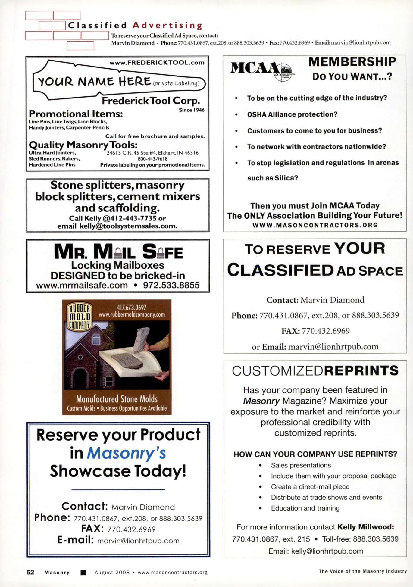 Masonry Magazine August 2008 Page. 54