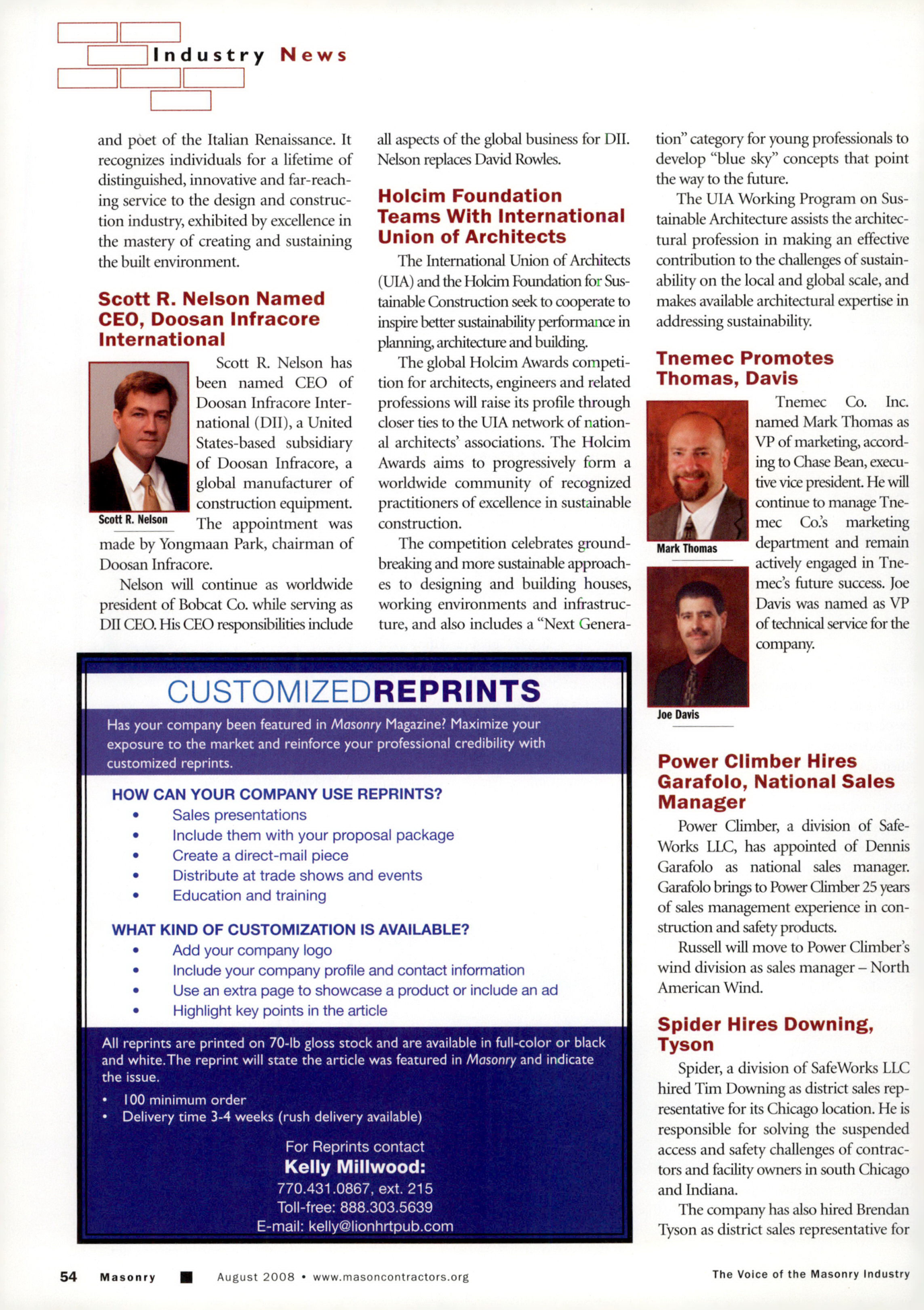 Masonry Magazine August 2008 Page. 56