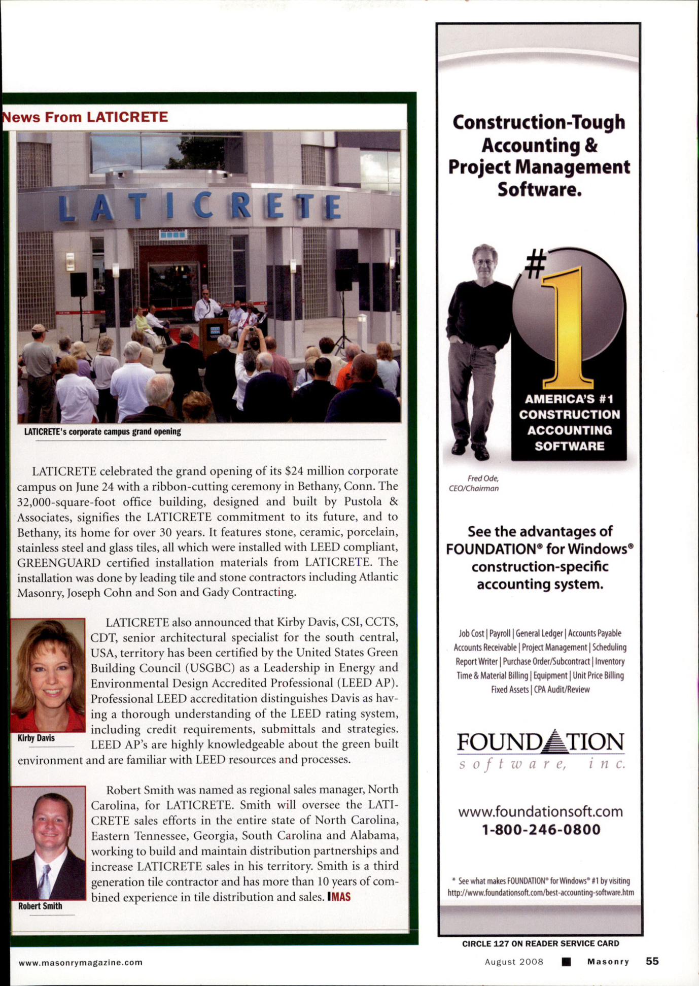 Masonry Magazine August 2008 Page. 57