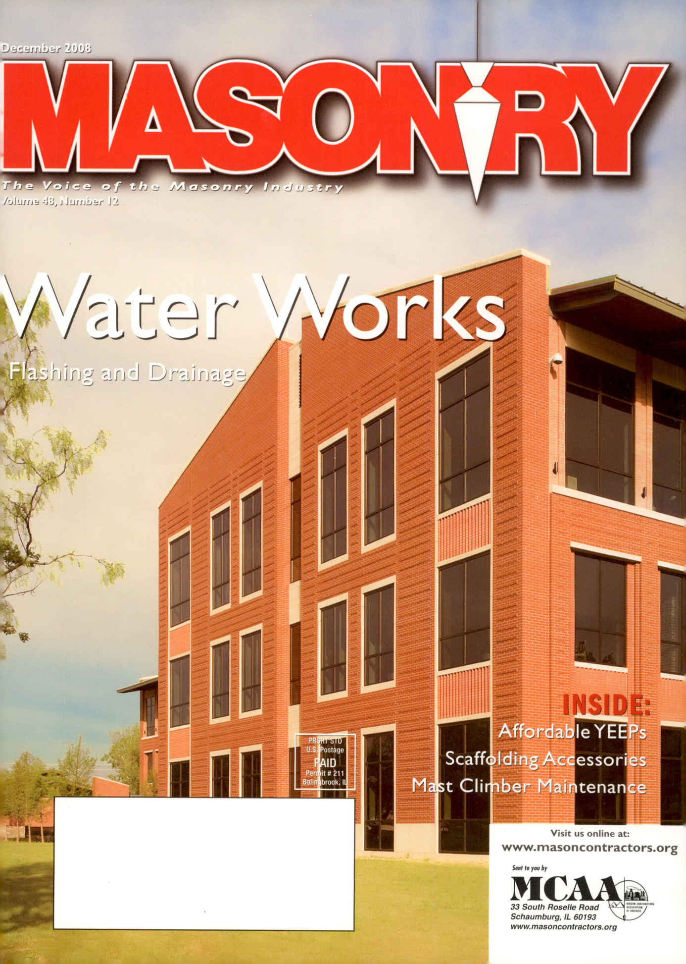 Masonry Magazine December 2008 Page. 1