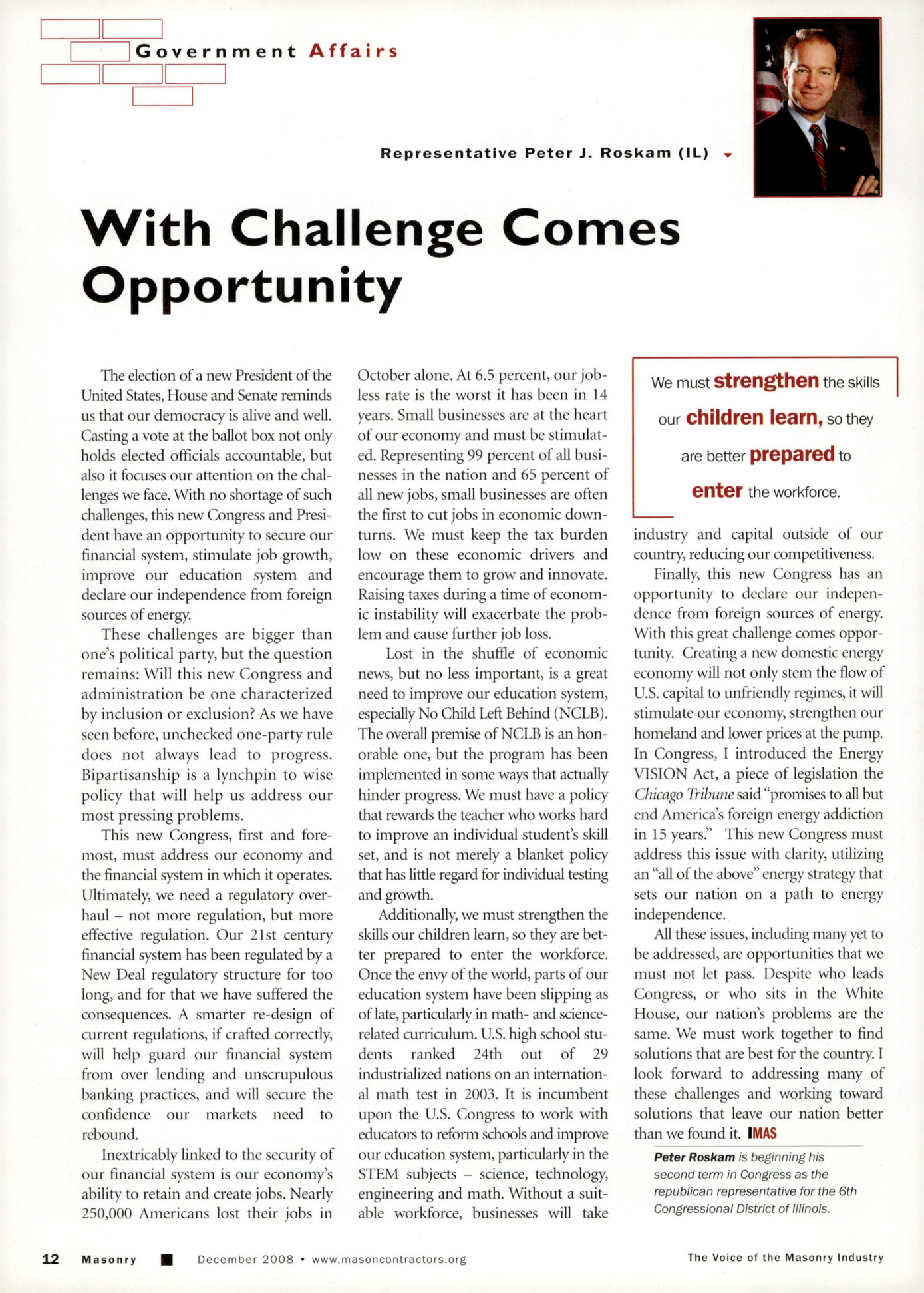 Masonry Magazine December 2008 Page. 14
