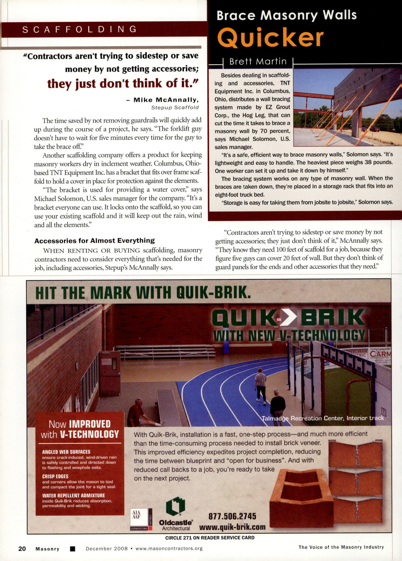Masonry Magazine December 2008 Page. 22