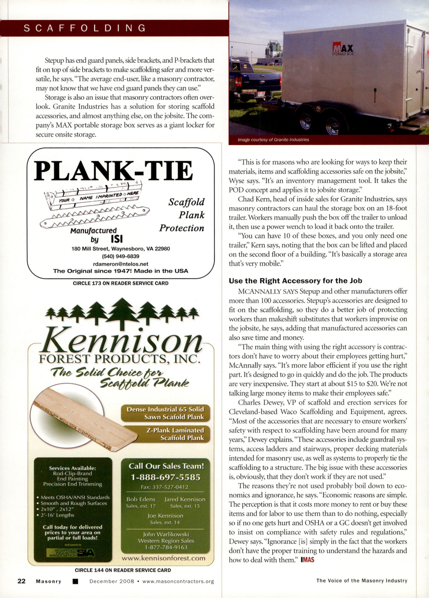 Masonry Magazine December 2008 Page. 24