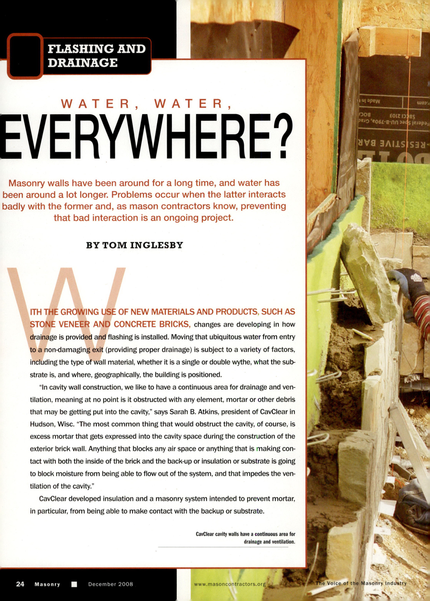 Masonry Magazine December 2008 Page. 26