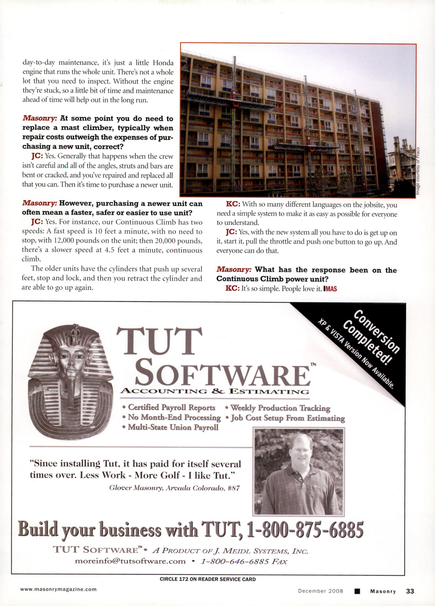 Masonry Magazine December 2008 Page. 35