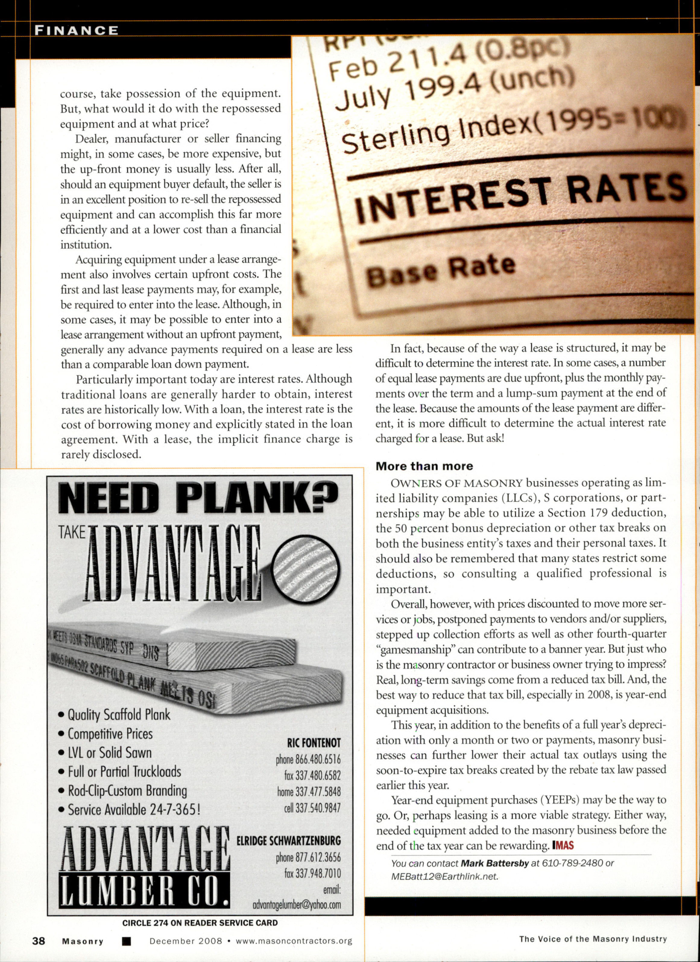 Masonry Magazine December 2008 Page. 40