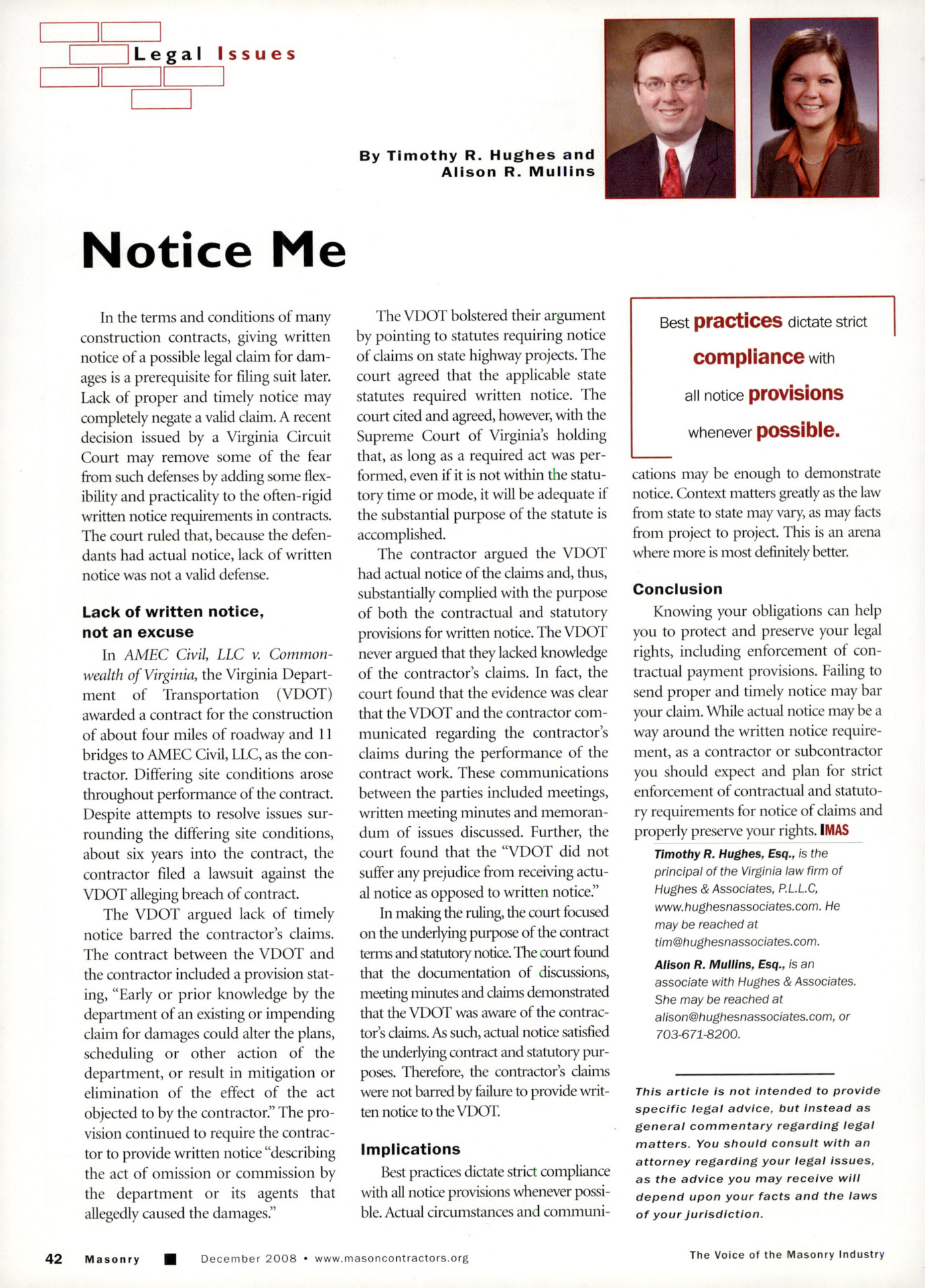 Masonry Magazine December 2008 Page. 44