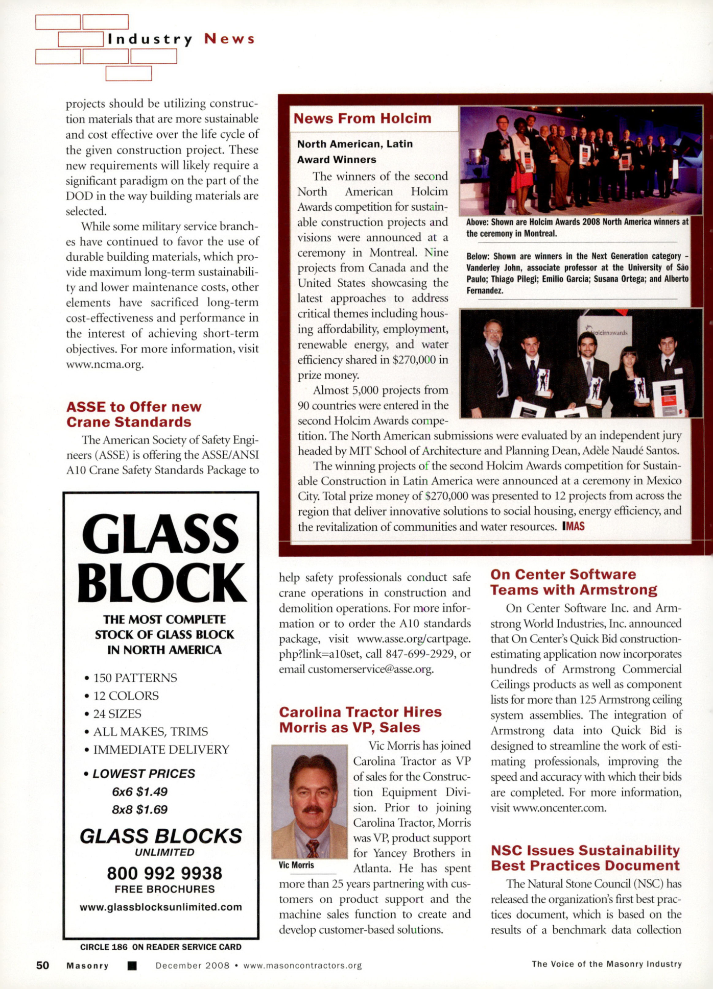 Masonry Magazine December 2008 Page. 52