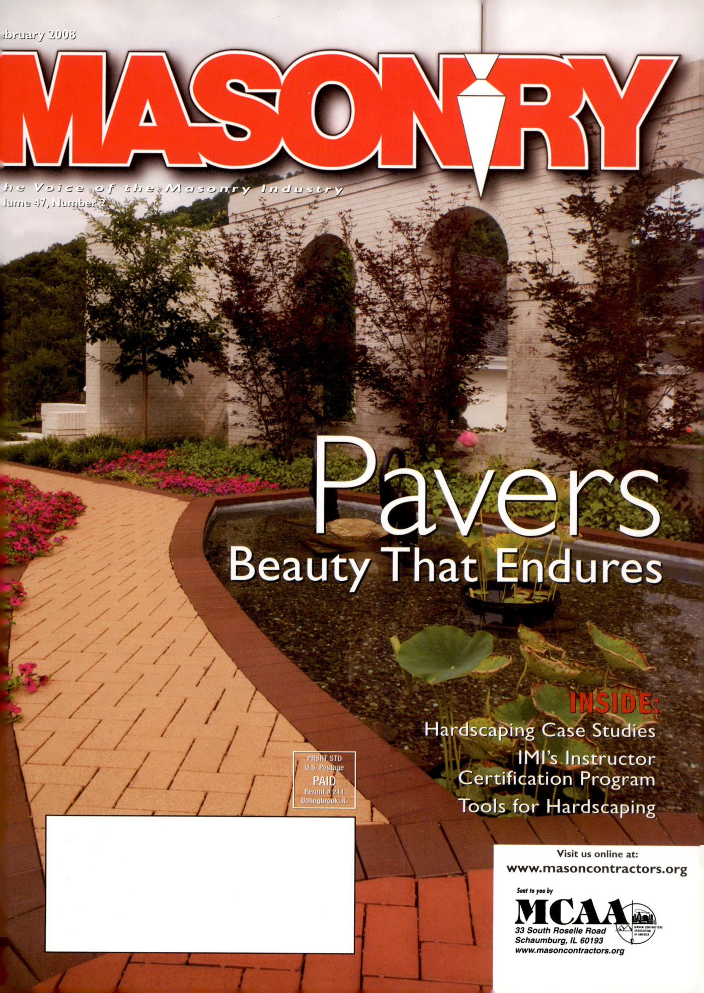 Masonry Magazine February 2008 Page. 1