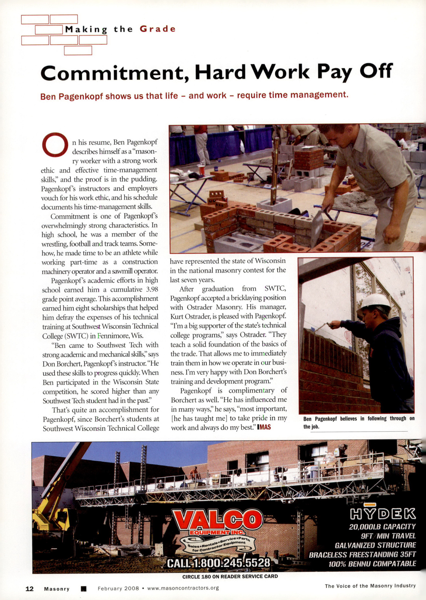Masonry Magazine February 2008 Page. 14